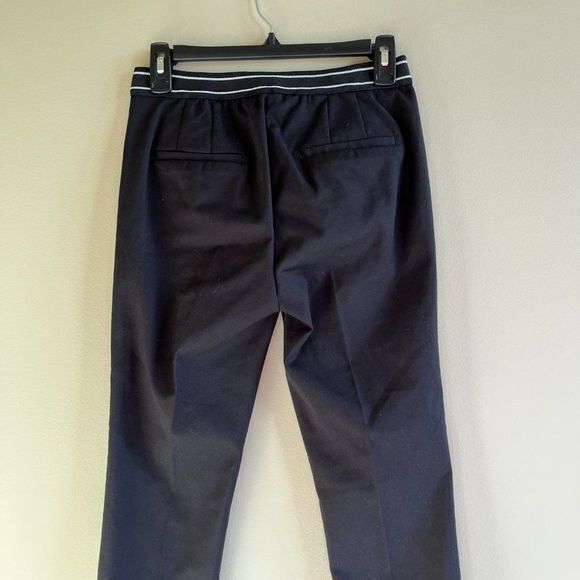 ZARA Ankle Pants with Elastic Waistband Accent Black Womens Size S - Picture 6 of 10